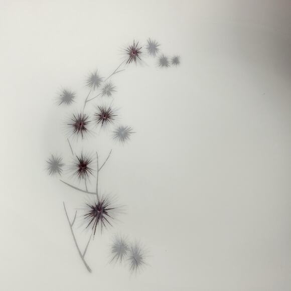 Vtg Starburst Oval Serving Platter and Bowl Creative Fine China 1014 Platinum - Picture 3 of 13